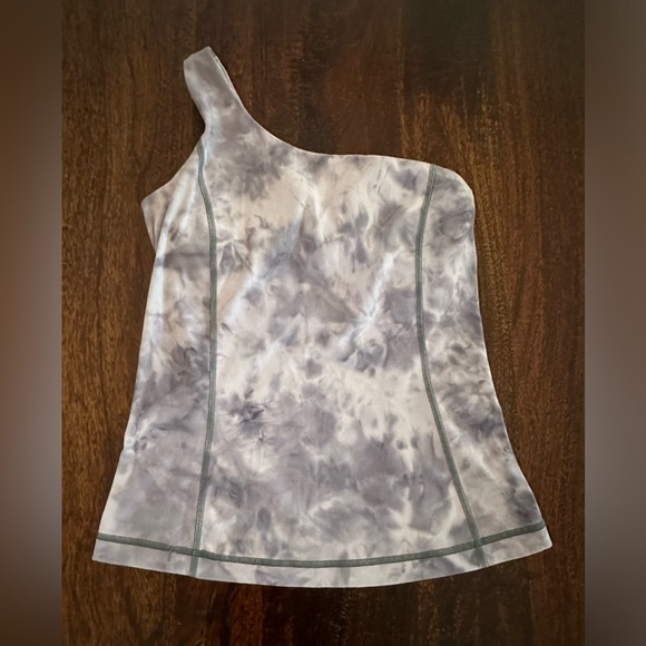 Lululemon one shoulder grey marble tank top - Picture 2 of 9